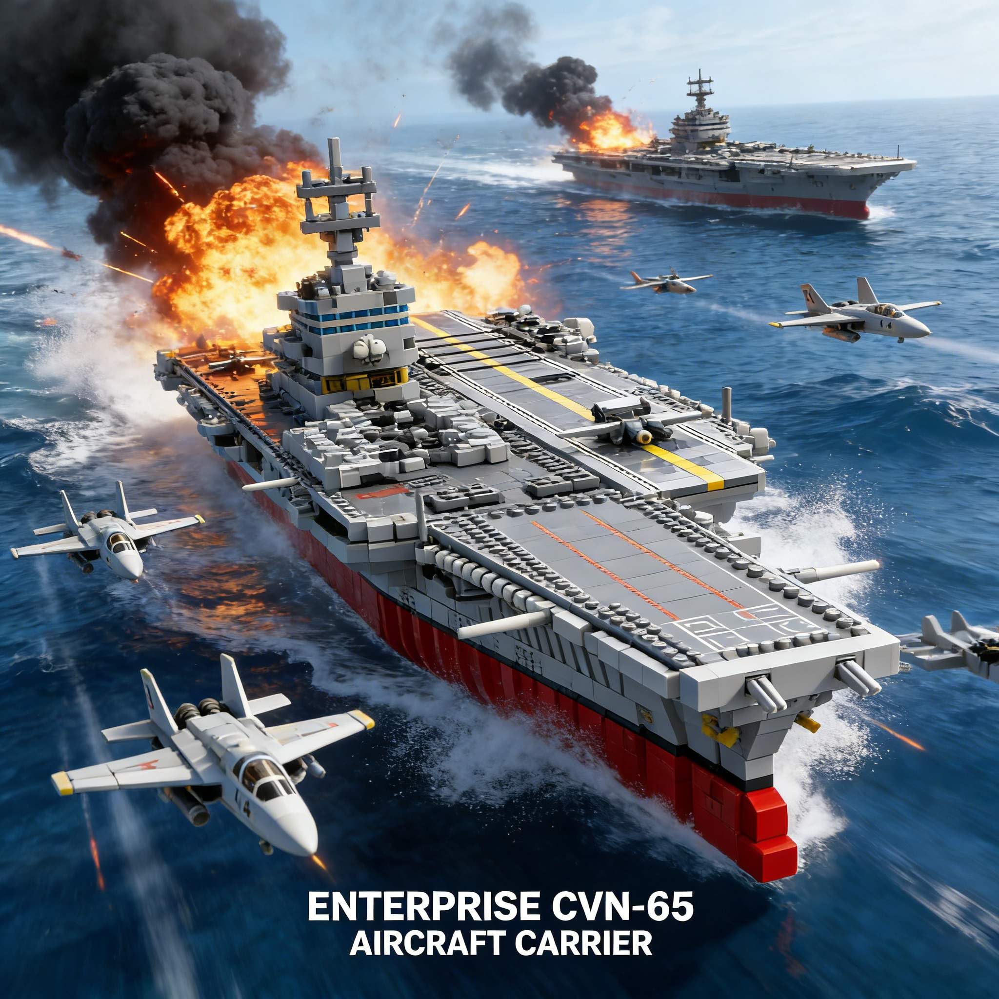 Amazon.com: Aetheria USS Enterprise CVN-65 Aircraft Carrier